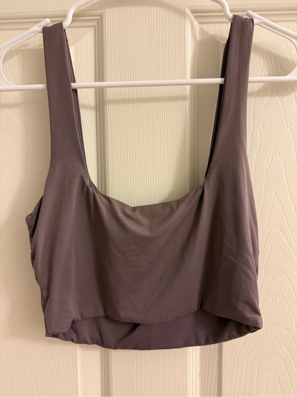 Seamless Scoop Neck Sleep Bralette in Taupe